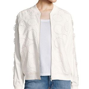 Opening Ceremony Anglaise lace bomber jacket